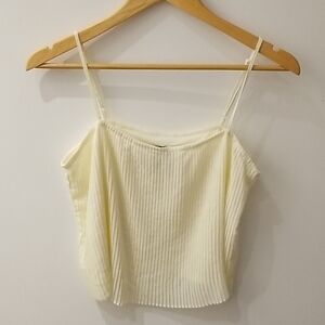 ALi Kris pleated spaghetti Cami tank top size M